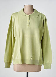Pull manches longues manches longues vert EDWIGE femme
