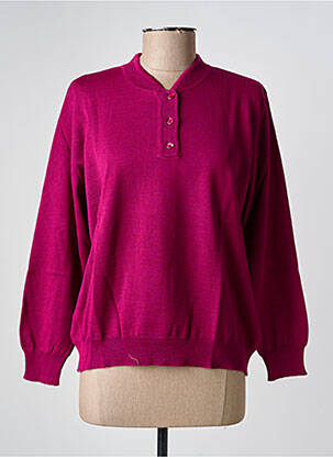 Pull resserrée sur le bas manches longues violet EDWIGE femme