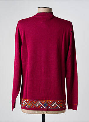 Pull coupe droite manches longues violet PAUPORTÉ femme