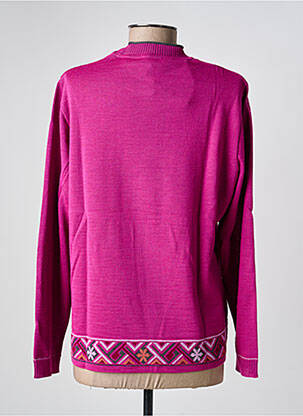Pull coupe droite manches longues violet clair PAUPORTÉ femme