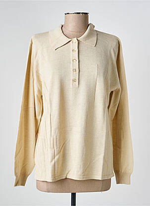 Pull manches longues manches longues beige PAUPORTÉ femme