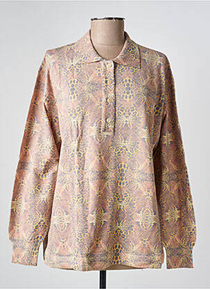 Pull coupe droite manches longues jaune EDWIGE femme