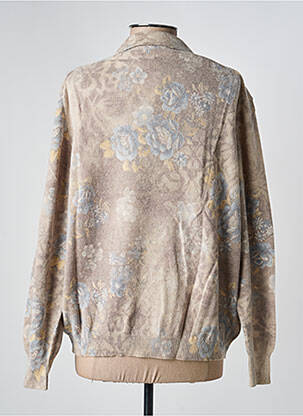 Pull resserrée sur le bas manches longues beige EDWIGE femme