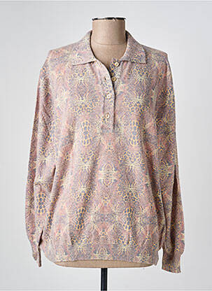 Pull coupe droite manches longues beige EDWIGE femme