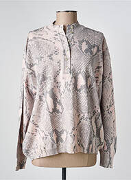Pull coupe droite manches longues gris EDWIGE femme