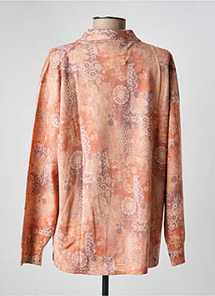 Pull coupe droite manches longues orange LEWINGER femme