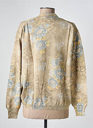 Pull coupe droite manches longues vert EDWIGE femme