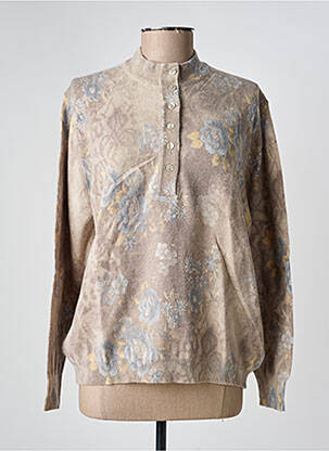 Pull coupe droite manches longues vert EDWIGE femme