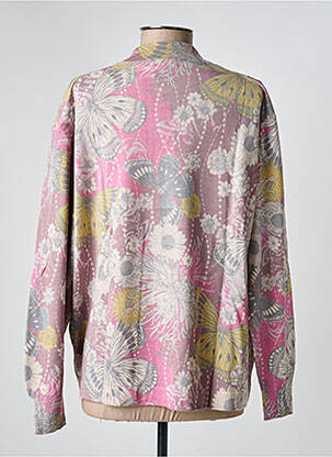 Pull coupe droite manches longues rose EDWIGE femme
