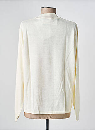 Pull coupe droite manches longues blanc PAUPORTÉ femme