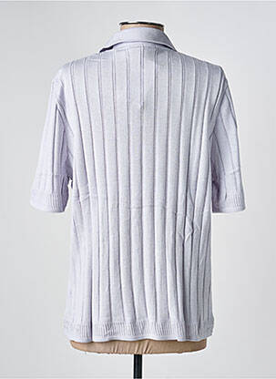 Polo coupe cintrée manches courtes bleu RODAM femme