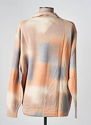 Pull coupe droite manches longues orange EDWIGE femme
