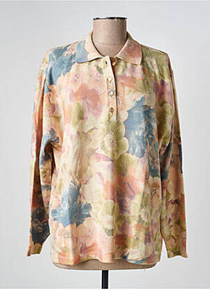 Pull coupe droite manches longues orange LEWINGER femme