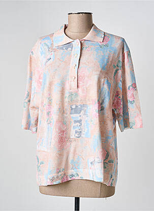 Polo coupe droite manches courtes orange EDWIGE femme