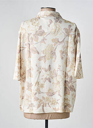 Polo coupe droite manches courtes beige EDWIGE femme