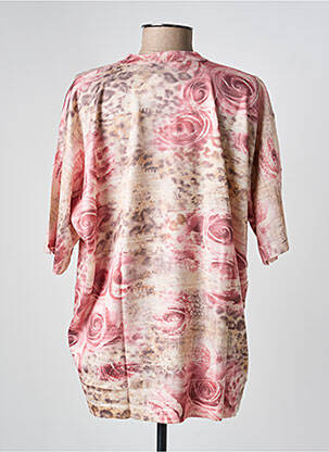 T-shirt imprimé fantaisie manches courtes rose GRIFFON femme