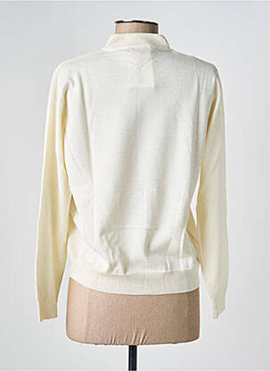 Pull coupe droite manches longues blanc EDWIGE femme