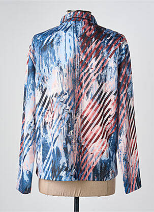 Chemisier coupe cintrée manches longues bleu GRIFFON femme