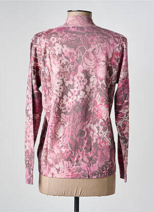 Pull coupe cintrée manches longues rose GRIFFON femme