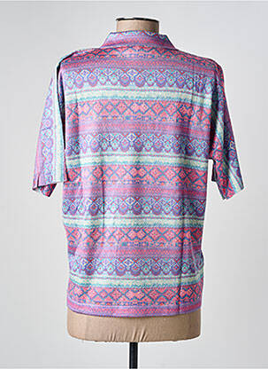 Polo coupe droite manches courtes violet GRIFFON femme