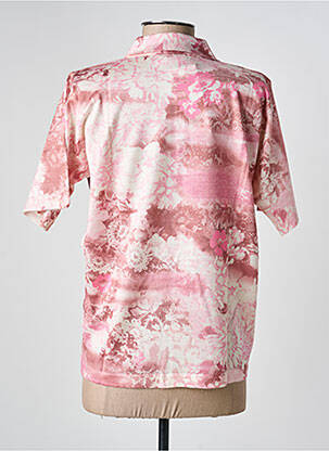Polo fermeture boutonnée sur le devant manches courtes rose GRIFFON femme