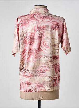 Polo coupe droite manches courtes rose GRIFFON femme