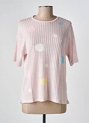 T-shirt coupe droite manches courtes rose EDWIGE femme