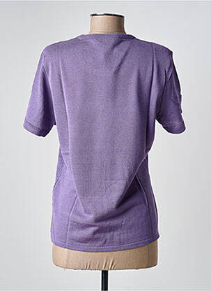 T-shirt coupe droite manches courtes violet PAUPORTÉ femme
