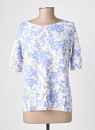 Pull col bateau manches courtes bleu ESCORPION femme