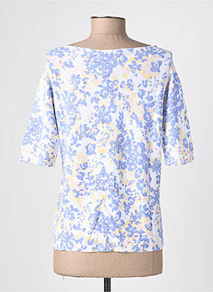 Pull col bateau manches courtes bleu ESCORPION femme
