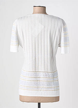 Pull coupe cintrée manches courtes gris RODAM femme