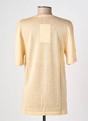 Pull coupe cintrée manches courtes orange JANINE PAUPORTÉ femme