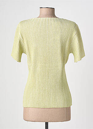 Pull stretch manches courtes vert KATMAI femme