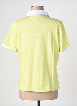 Polo broderie sans manche vert PAUPORTÉ femme