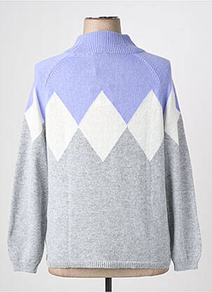 Pull tissage chiné manches longues gris OLSEN femme
