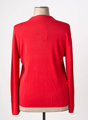 Pull coupe cintrée manches longues rouge LEWINGER femme