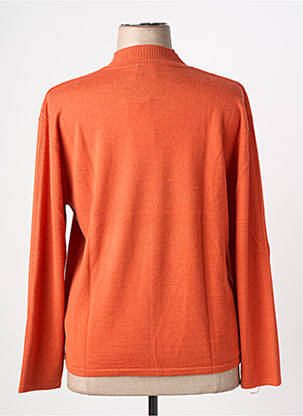 Pull coupe cintrée manches longues orange LEWINGER femme
