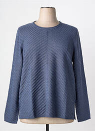 Pull tissage chiné manches longues bleu OLSEN femme