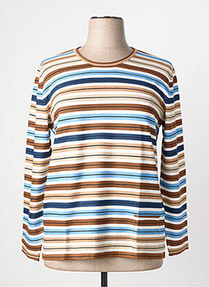 Pull coupe cintrée manches longues marron RABE femme
