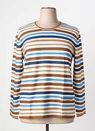 Pull coupe cintrée manches longues marron RABE femme