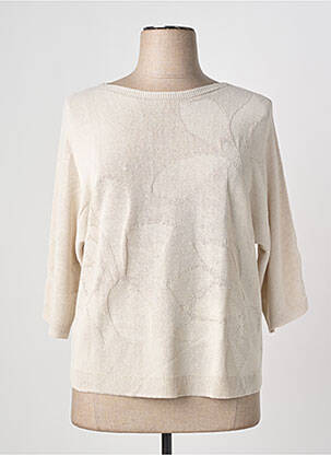 Pull col bateau manches 3/4 beige OLSEN femme