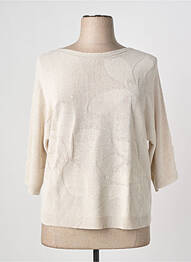 Pull col bateau manches 3/4 beige OLSEN femme
