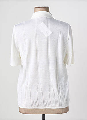 Pull coupe cintrée manches courtes beige RODAM femme