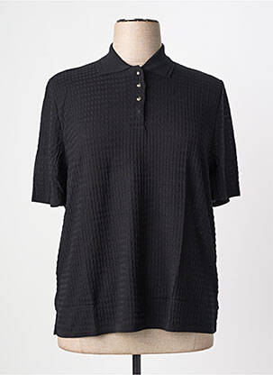 Pull coupe cintrée manches courtes noir RODAM femme