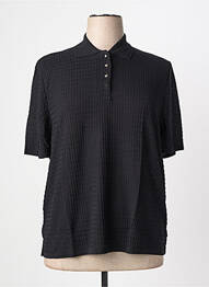 Pull coupe cintrée manches courtes noir RODAM femme