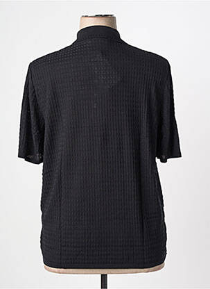 Pull coupe cintrée manches courtes noir RODAM femme