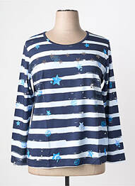 T-shirt manches longues manches longues bleu THOMAS RABE femme