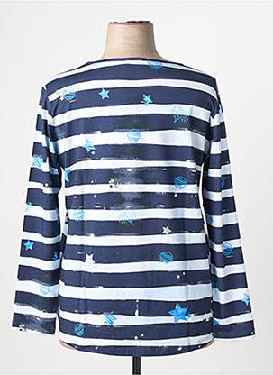 T-shirt manches longues manches longues bleu THOMAS RABE femme