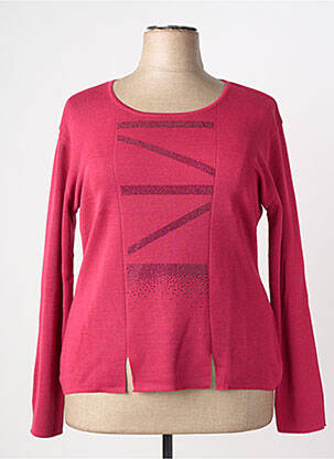 Pull coupe cintrée manches longues rose GRIFFON femme