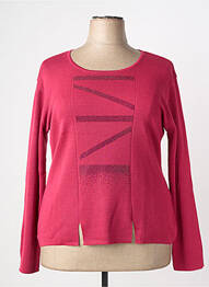 Pull coupe cintrée manches longues rose GRIFFON femme